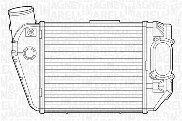 MAGNETI MARELLI tarpinis suslėgto oro aušintuvas, kompresorius 351319201300